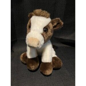 Ganz Heritage Collection Dairy Holstein Cow Plush Stuffed Animal Toy, 10”